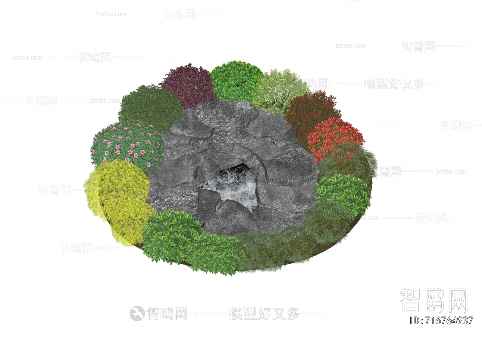 Modern Rockery Waterscape