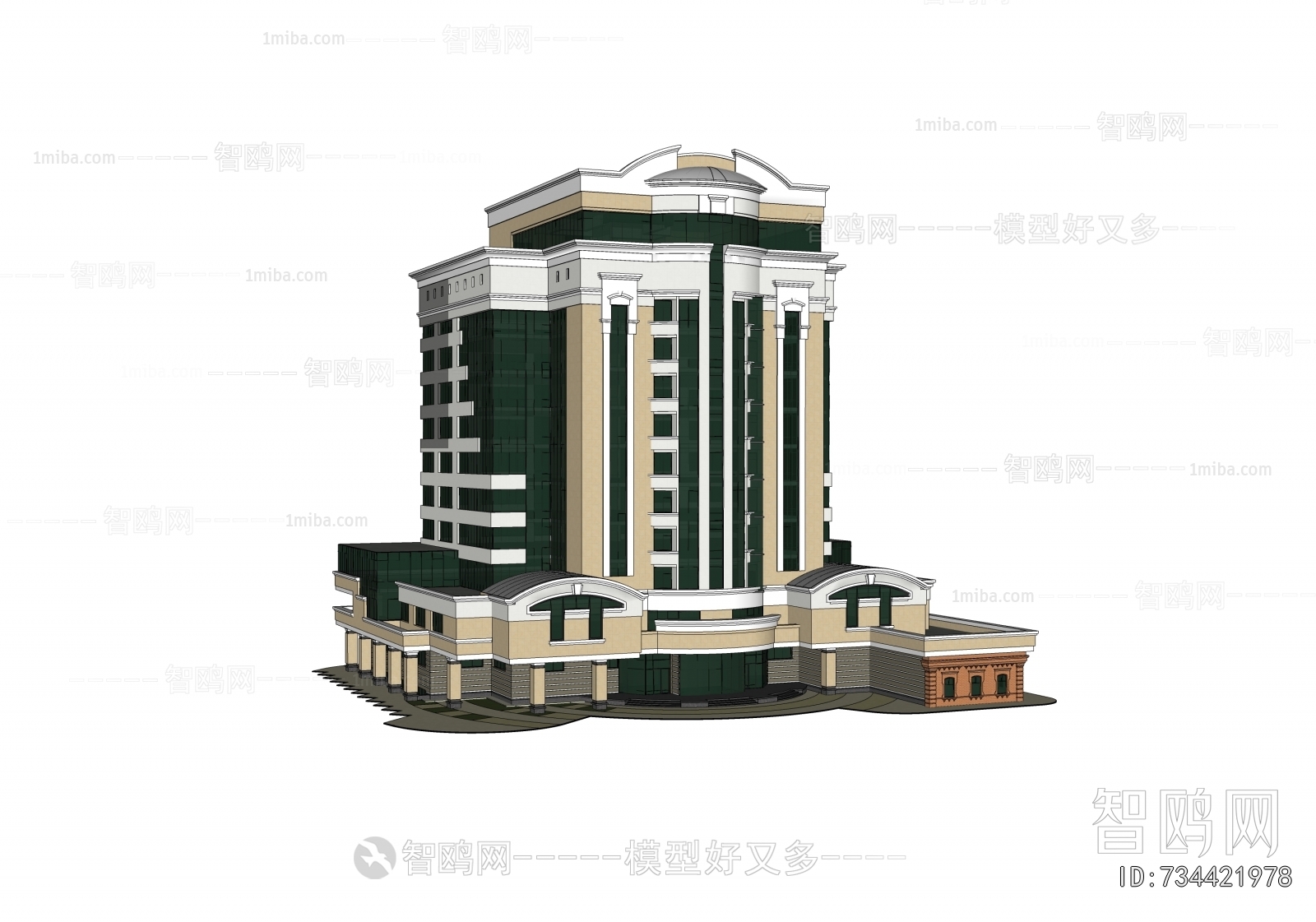 European Style Appearance Of Commercial Building