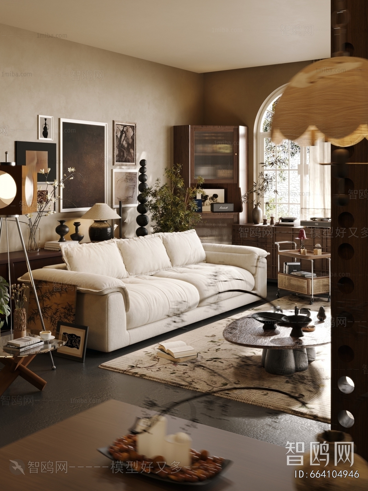 Wabi-sabi Style A Living Room