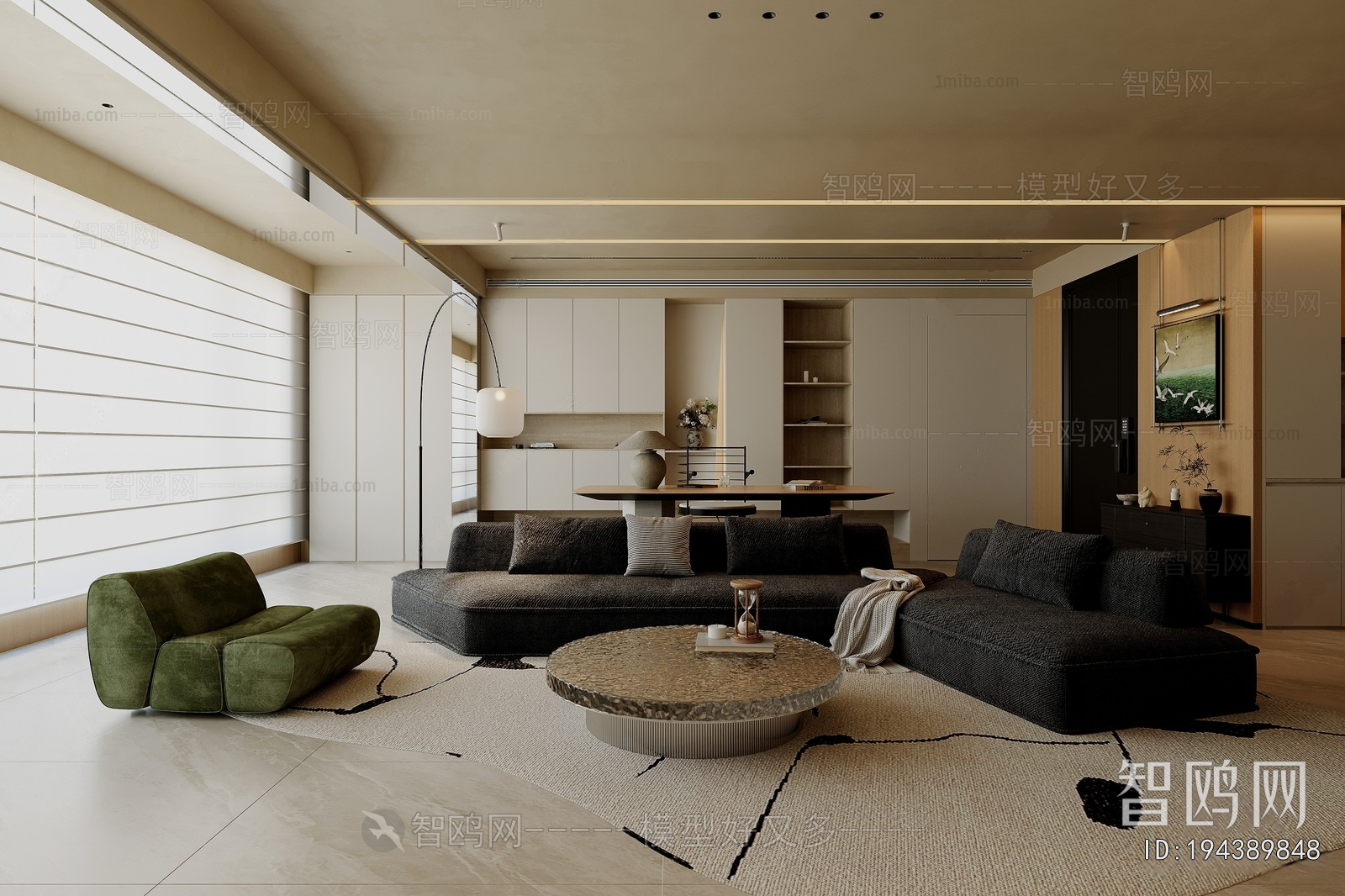 Wabi-sabi Style A Living Room