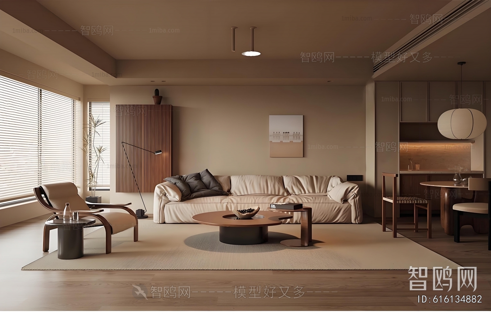 Wabi-sabi Style A Living Room