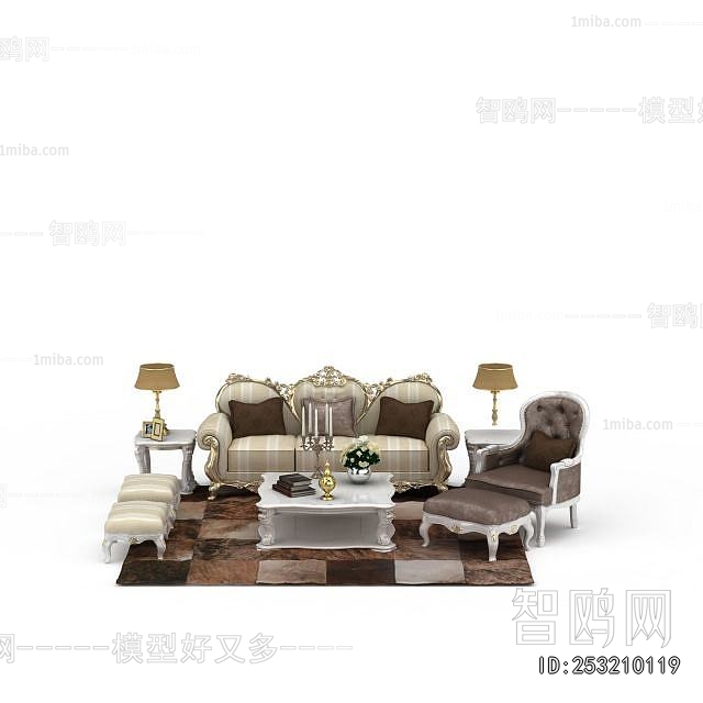 European Style Sofa Combination