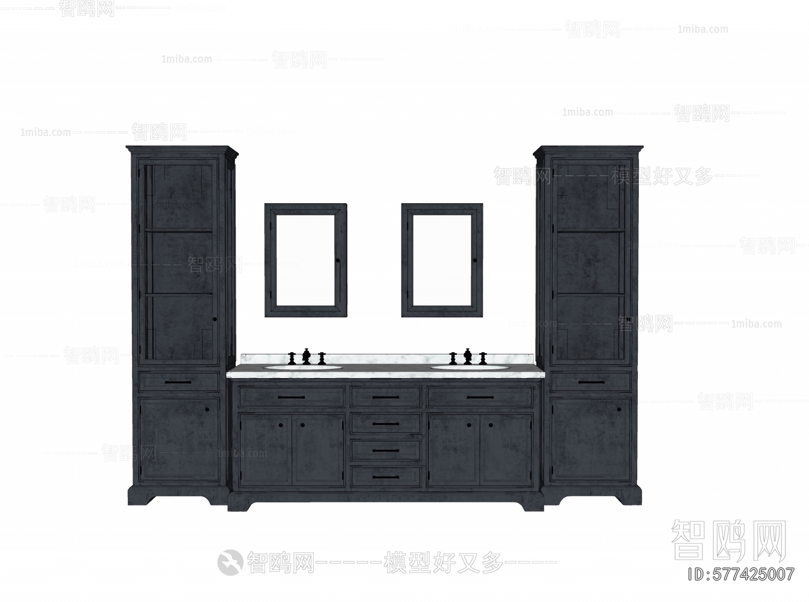 European Style Bathroom Cabinet