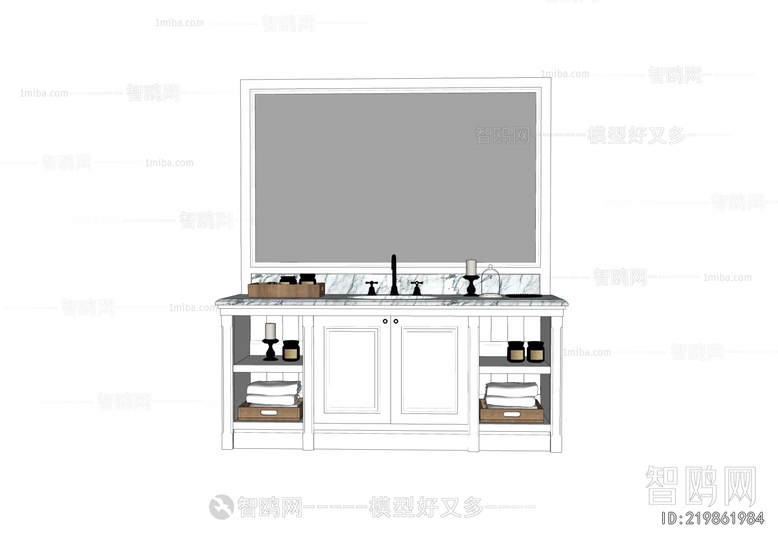 European Style Bathroom Cabinet