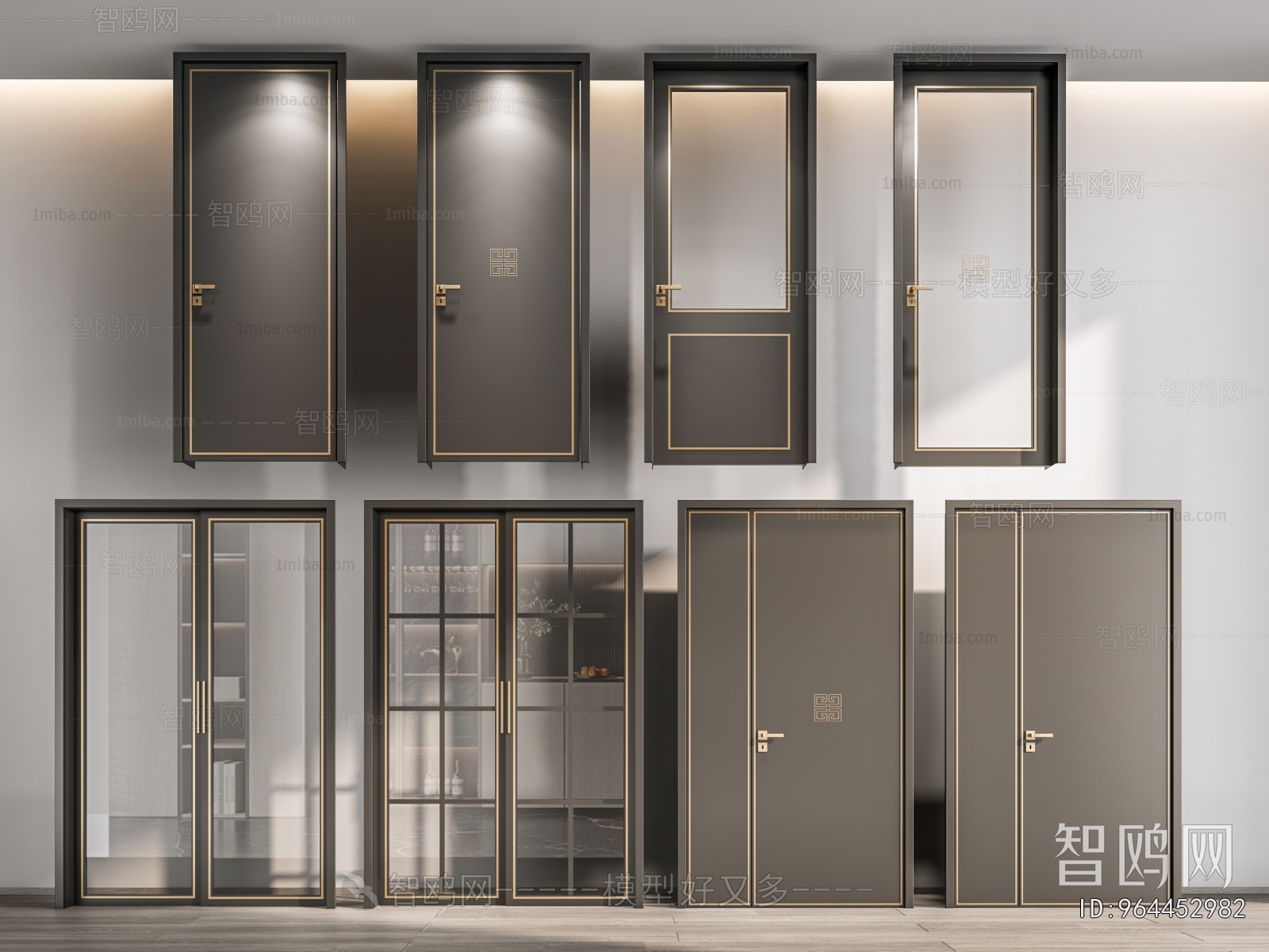 New Chinese Style Single Door