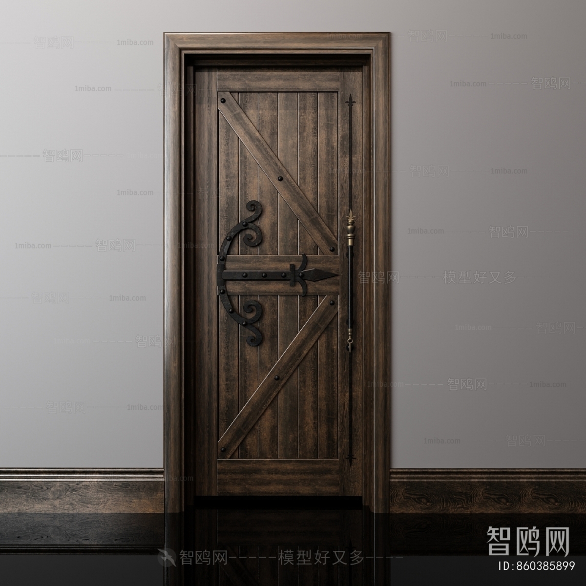 Retro Style Single Door