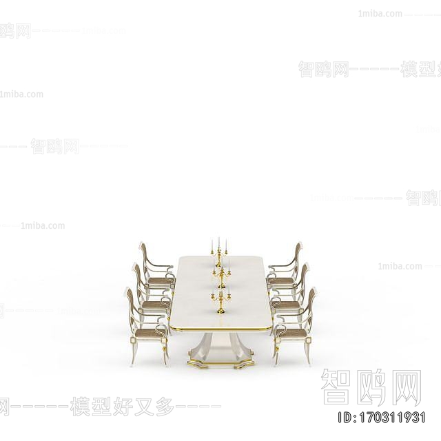 European Style Dining Table And Chairs