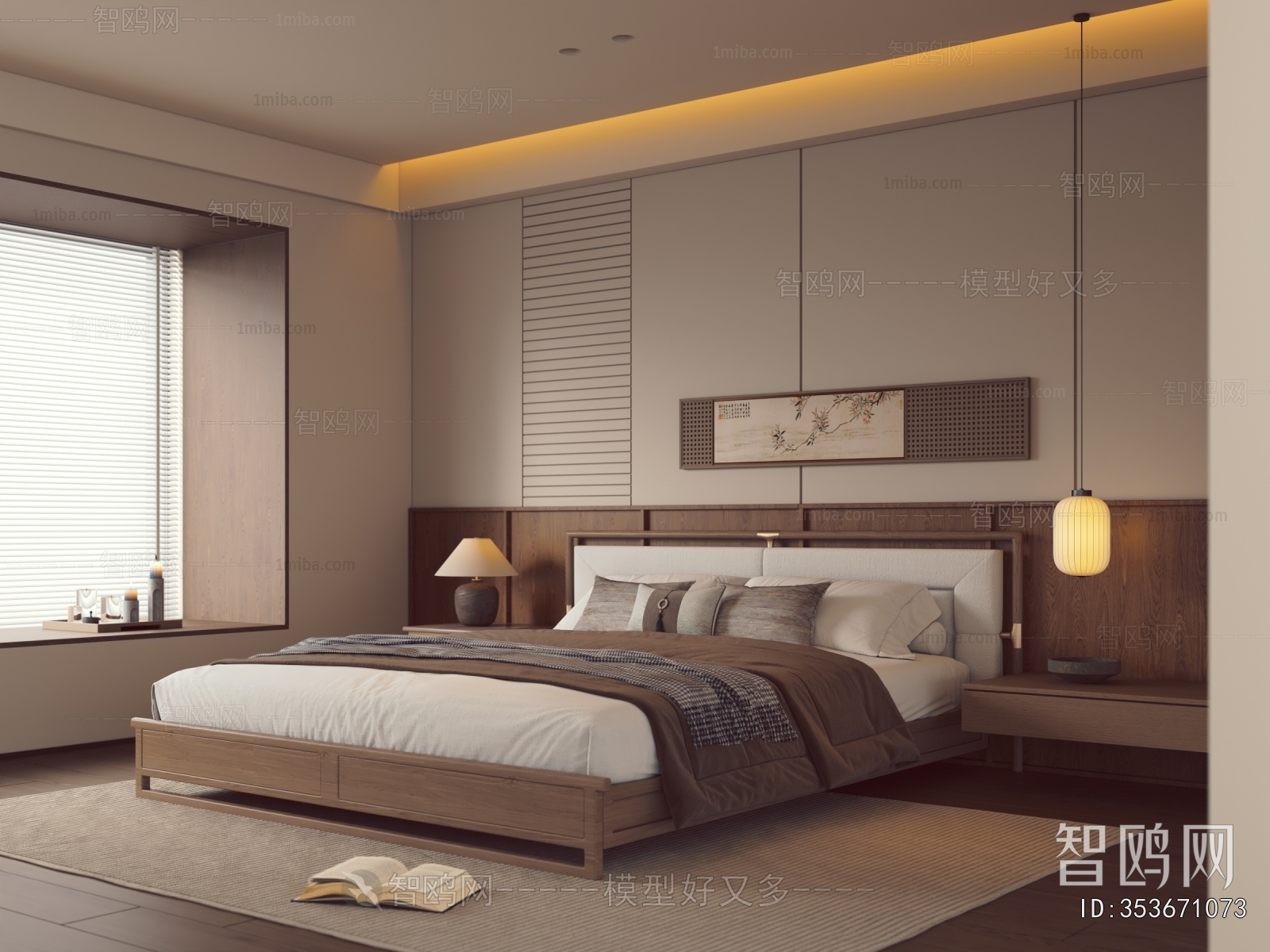 New Chinese Style Bedroom