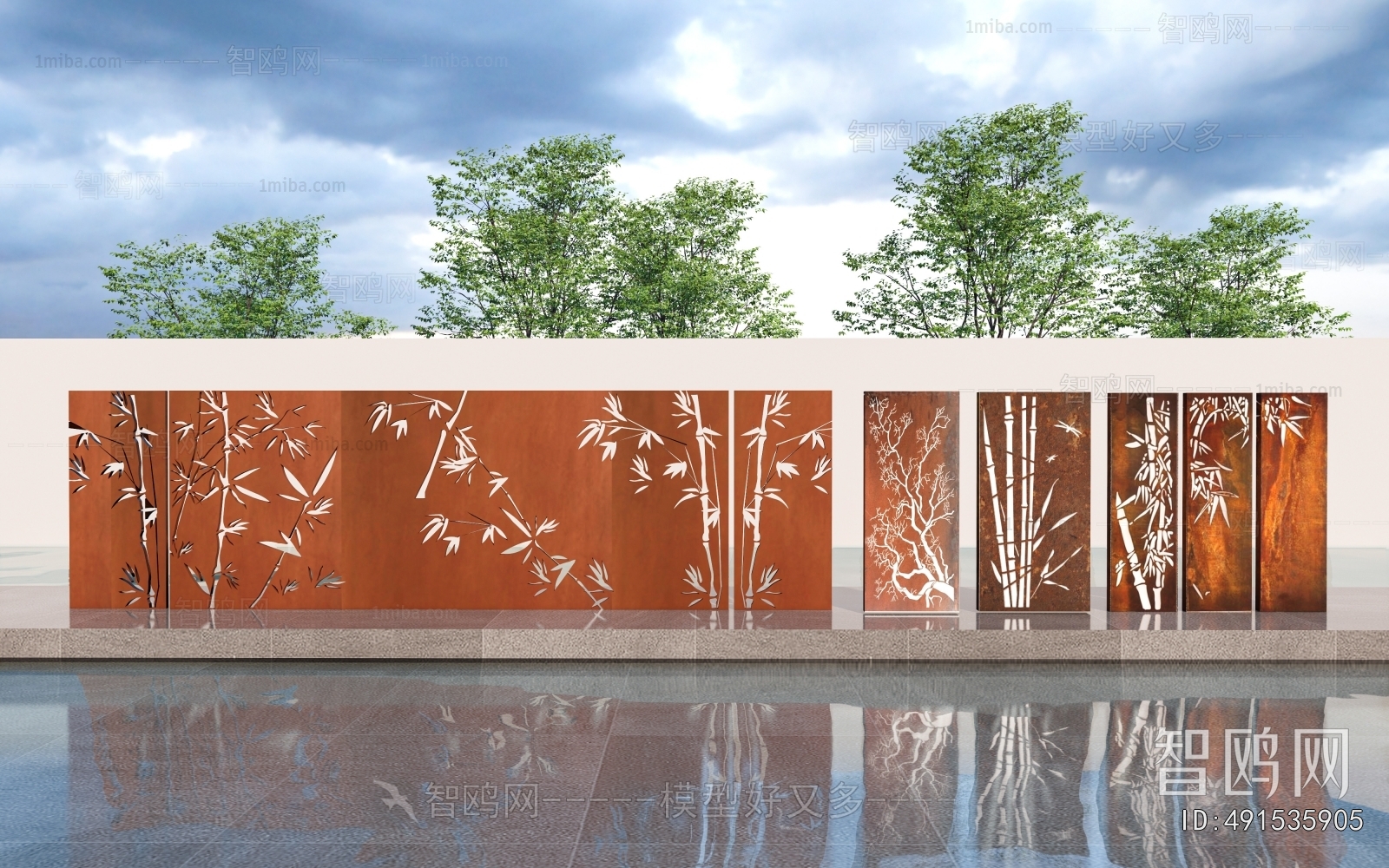 Modern Landscape Wall