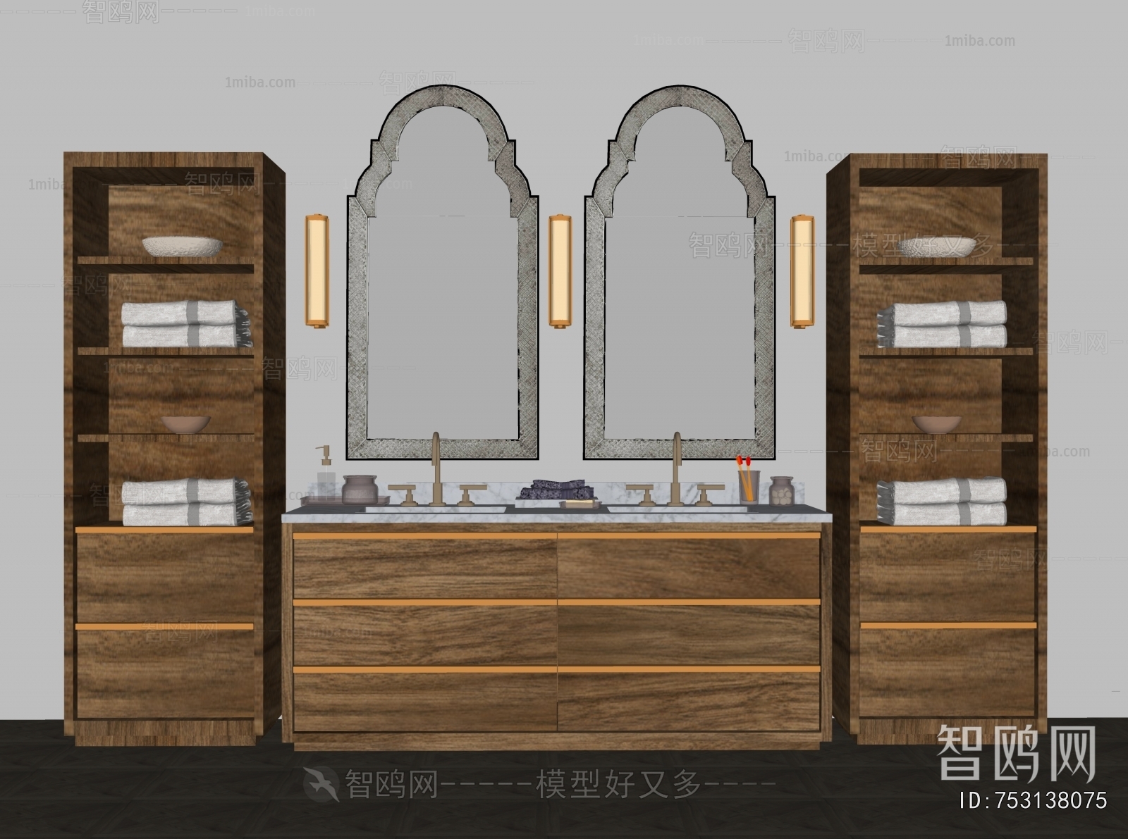 European Style Bathroom Cabinet