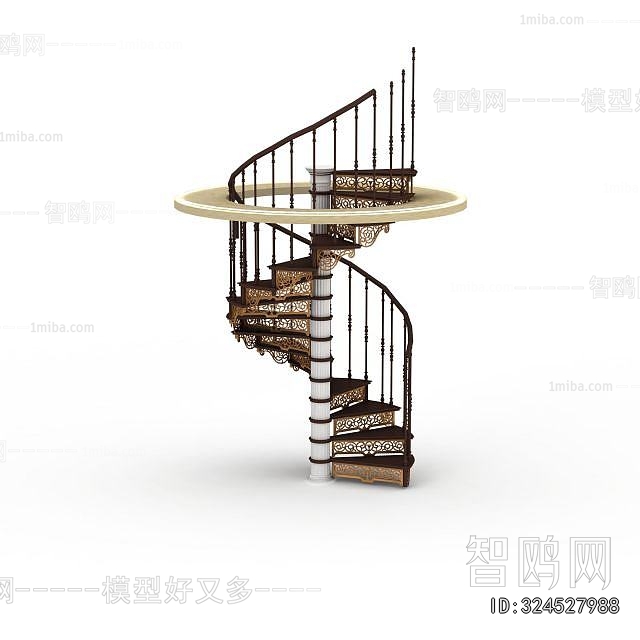 European Style Rotating Staircase