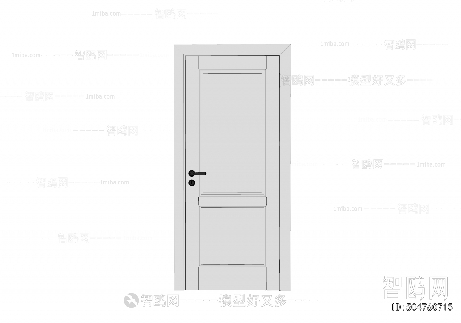Simple European Style Single Door
