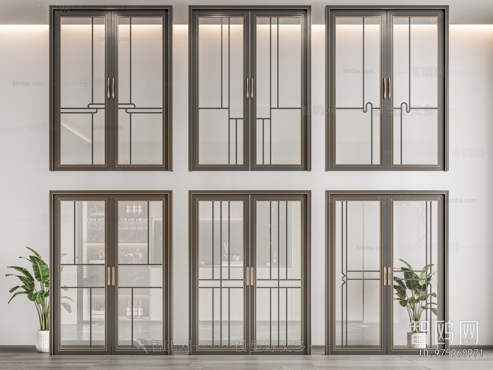 New Chinese Style Sliding Door