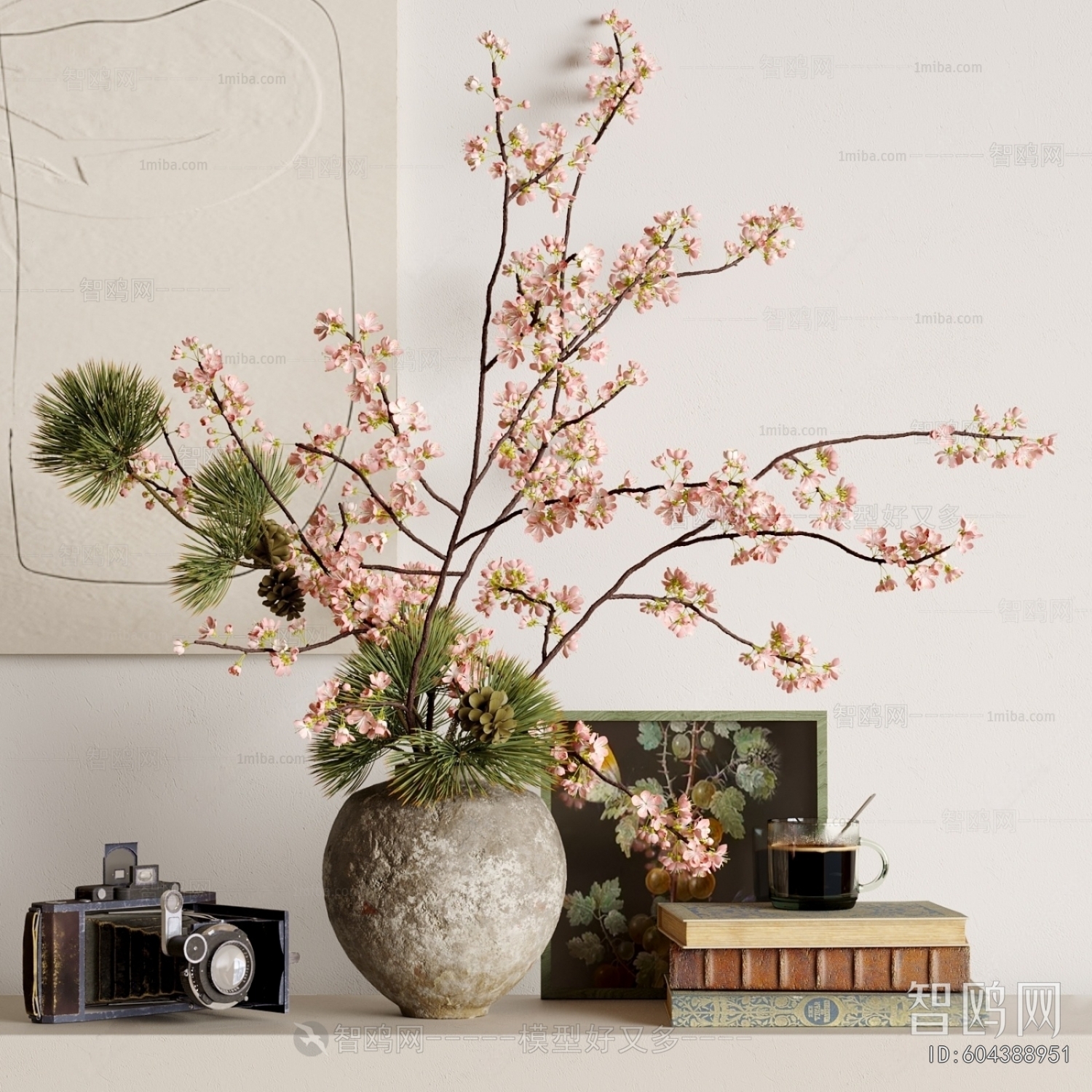 Wabi-sabi Style Flower Arrangement