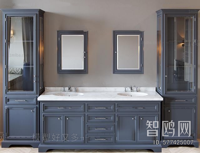 European Style Bathroom Cabinet
