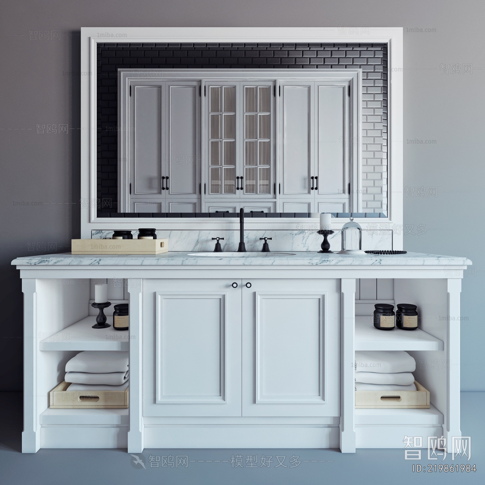 European Style Bathroom Cabinet