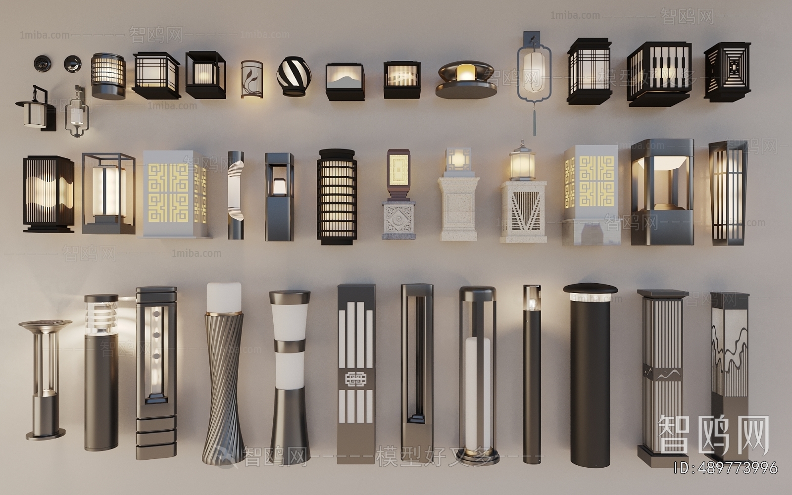 New Chinese Style Outdoor Light