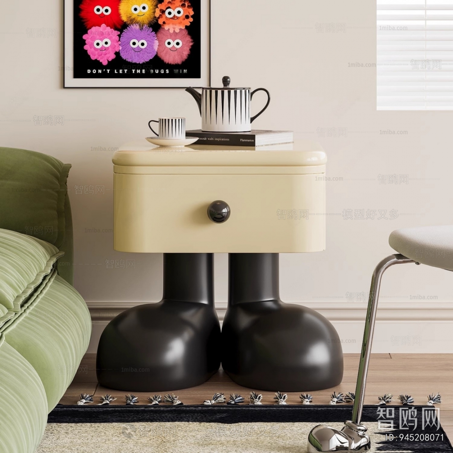 Modern Bedside Cupboard