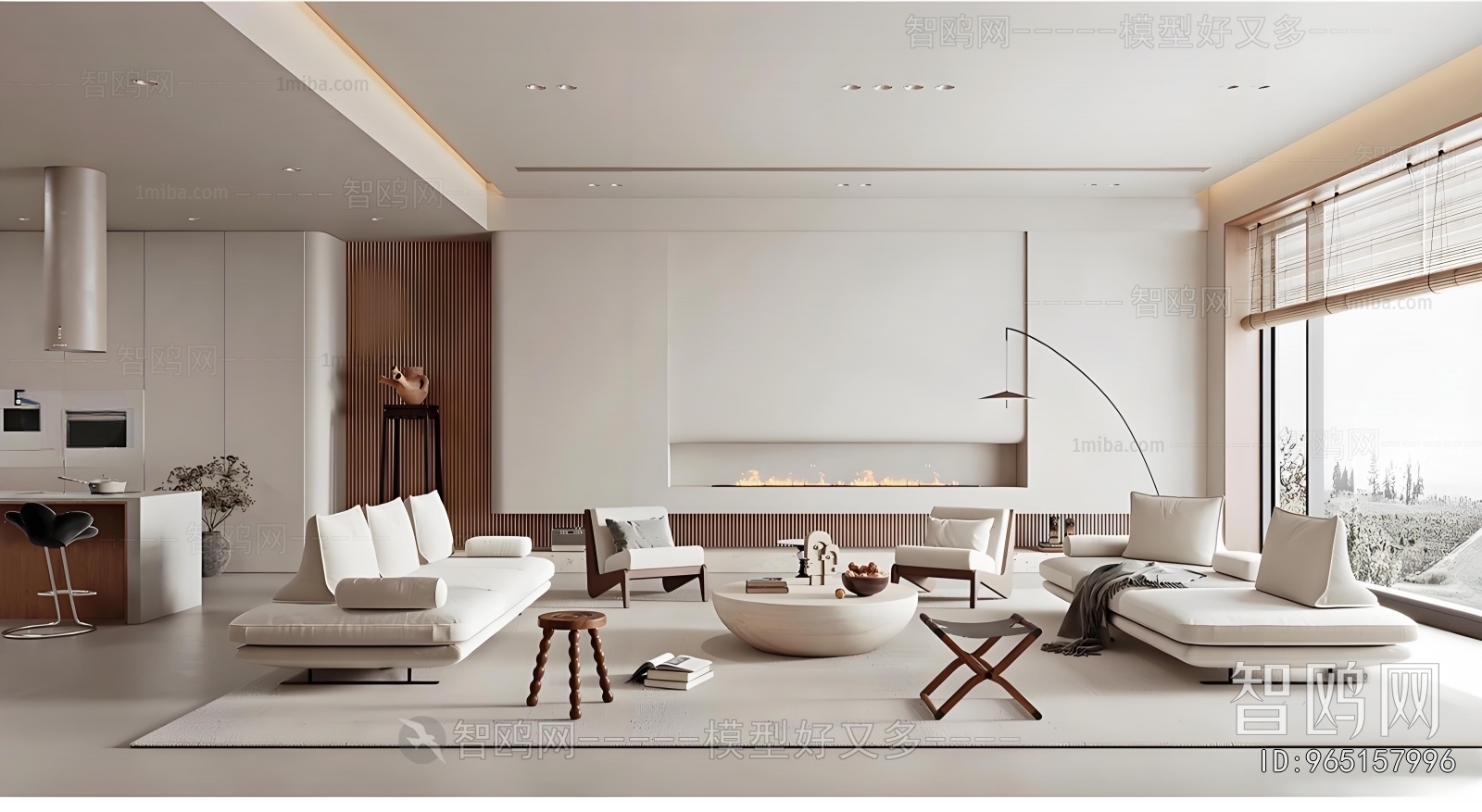 Wabi-sabi Style A Living Room