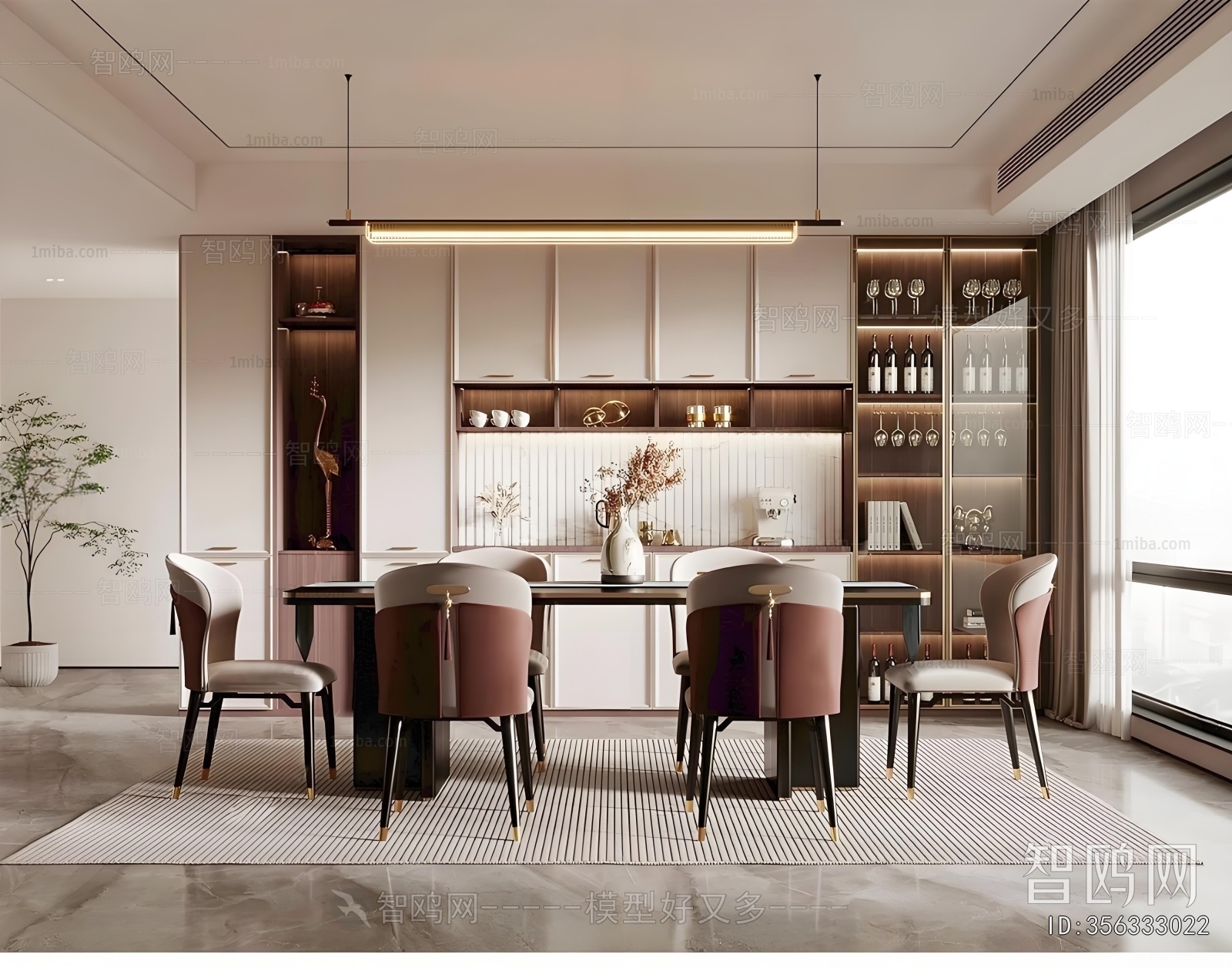 New Chinese Style Dining Room