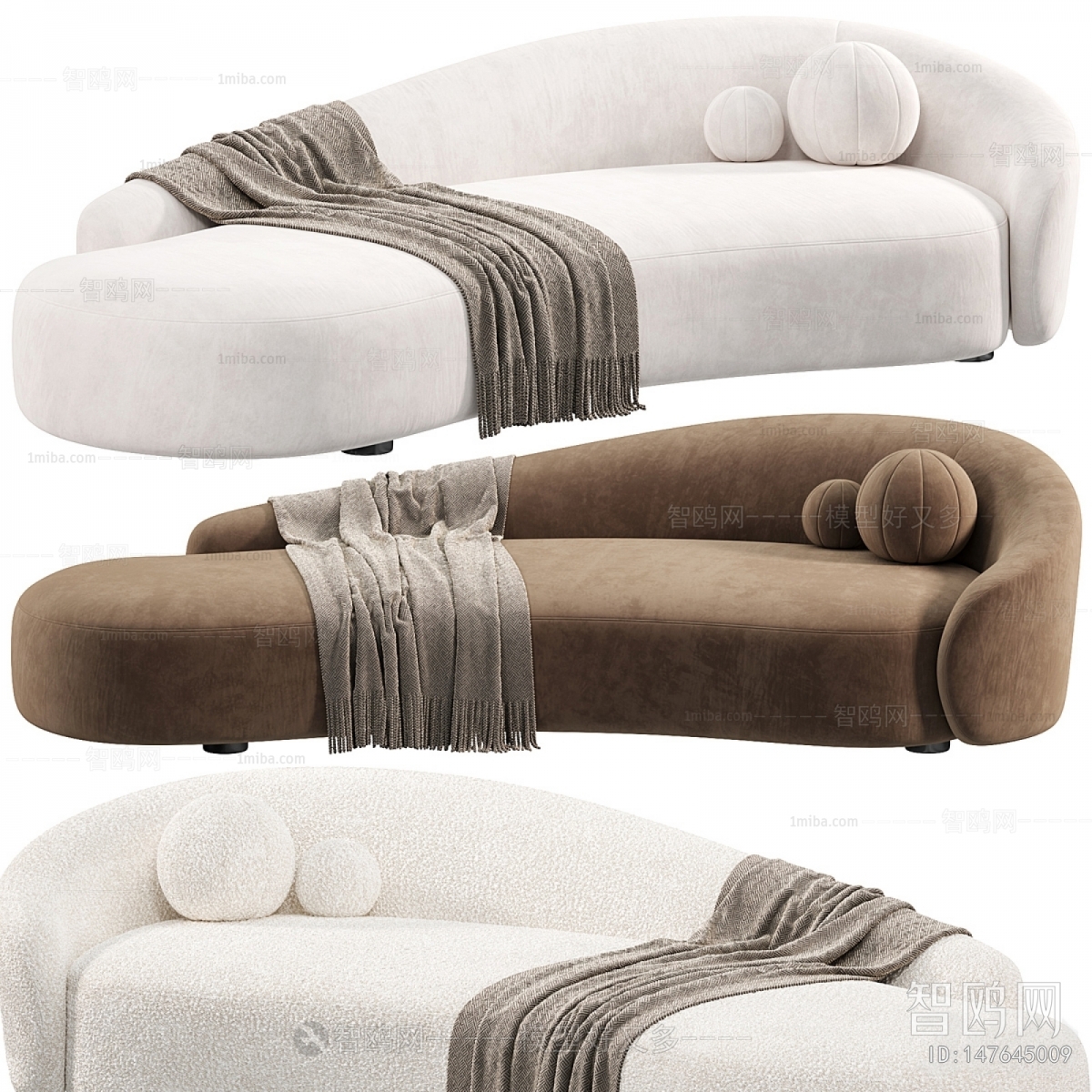 Modern Curved Sofa
