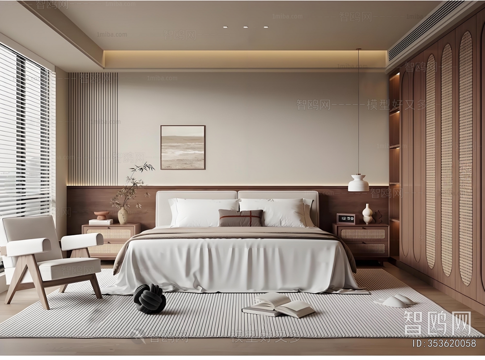 Wabi-sabi Style Bedroom