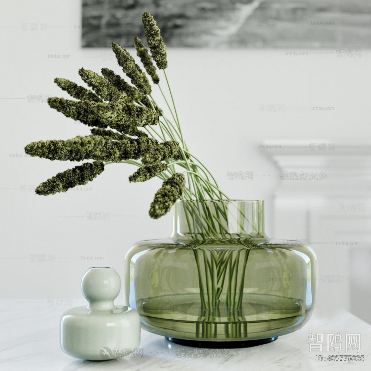 Modern Aquatic Green Plant