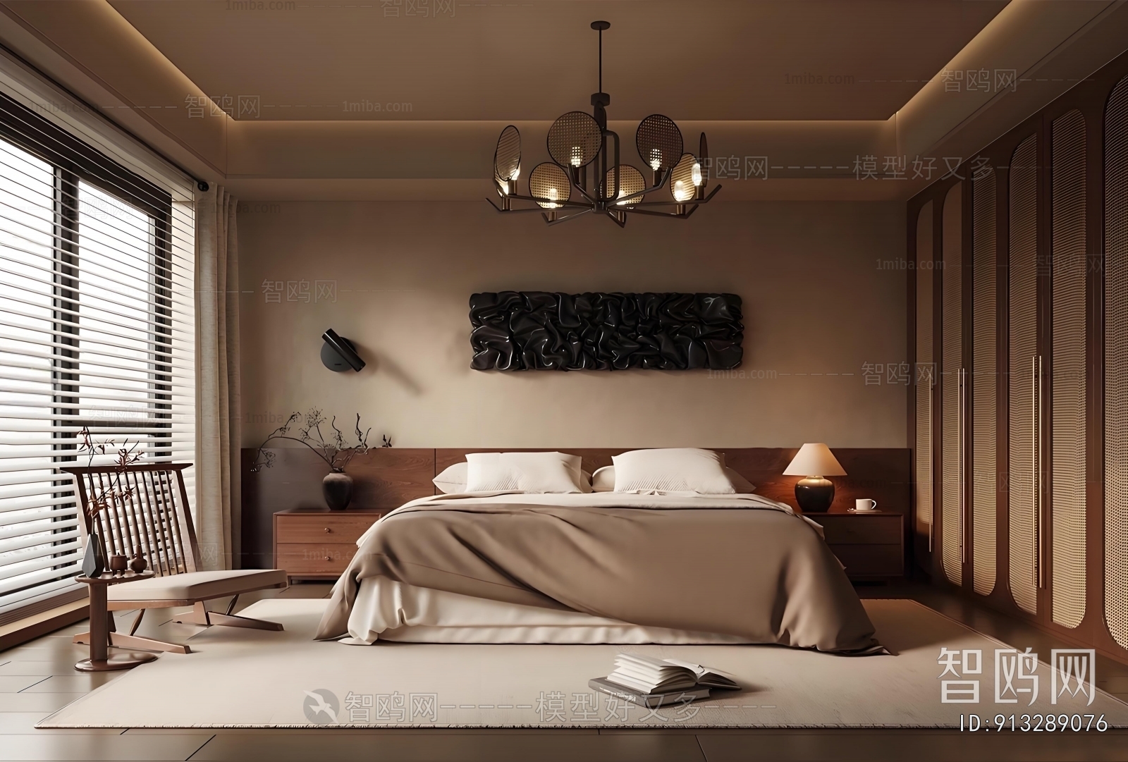 Wabi-sabi Style Bedroom