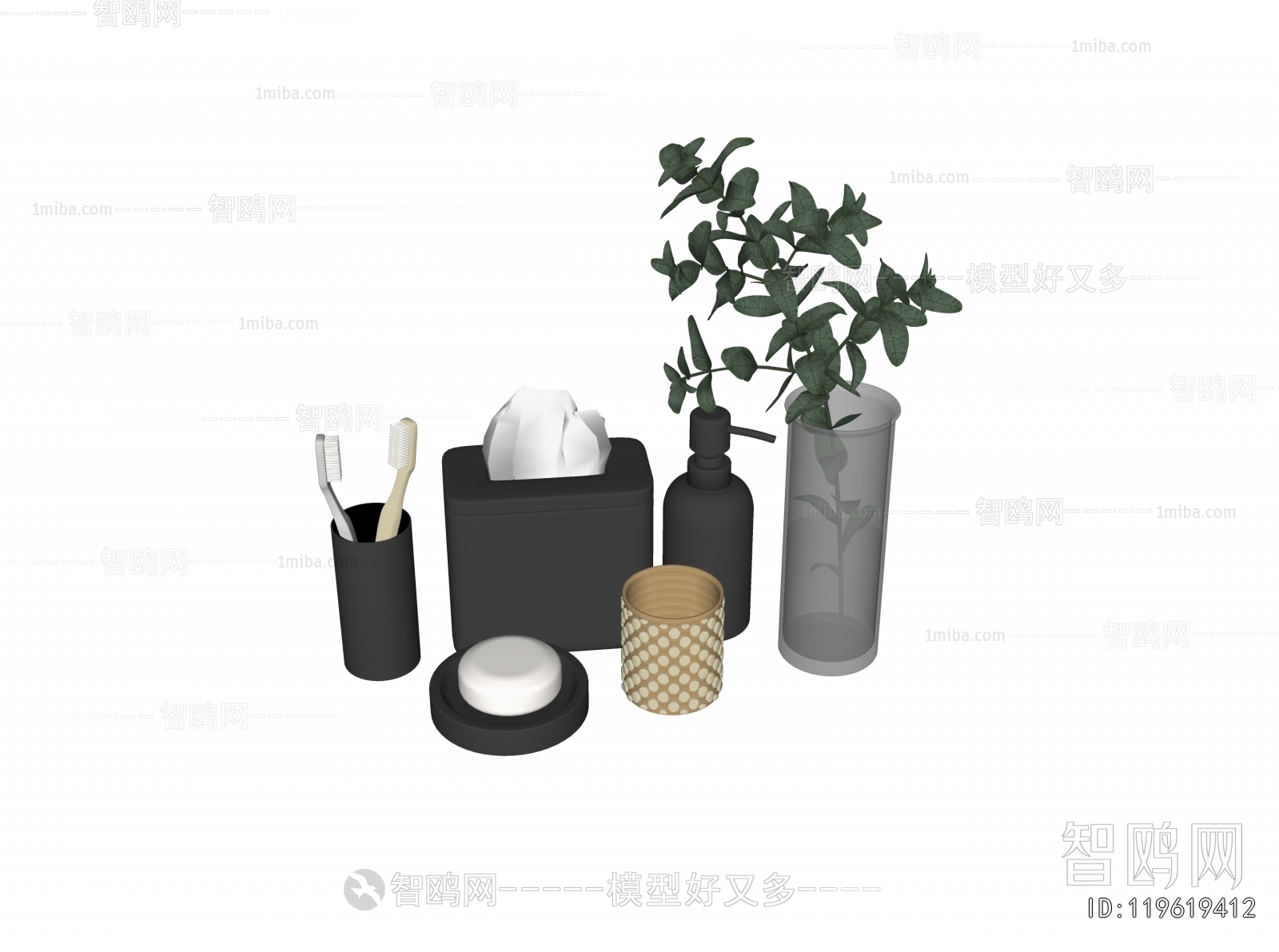 Modern Toothbrush And Toothpaste