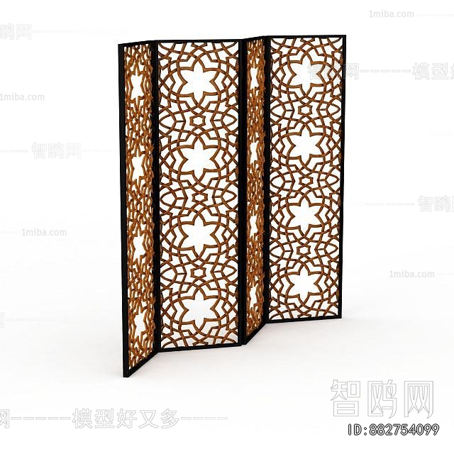 New Chinese Style Wooden Screen Partition