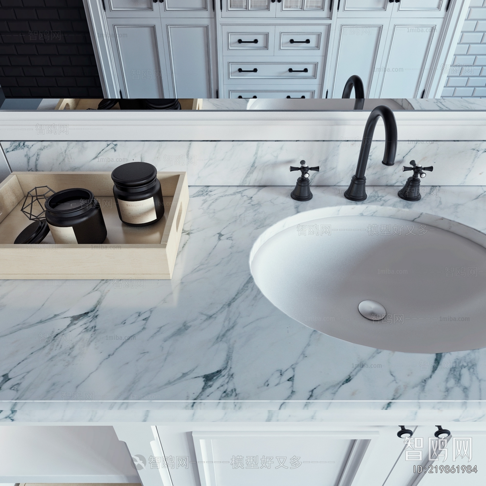 European Style Bathroom Cabinet