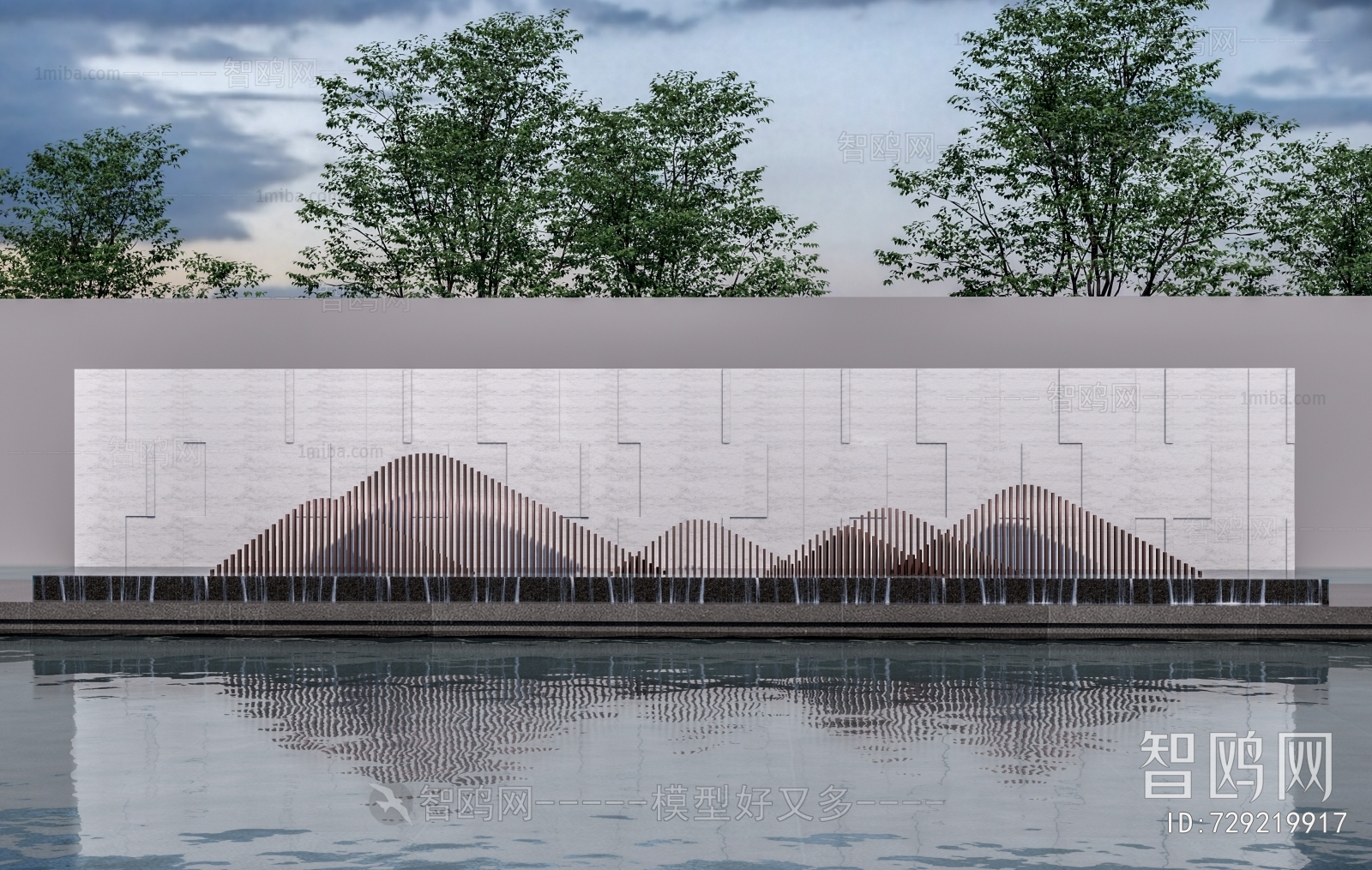 New Chinese Style Landscape Wall