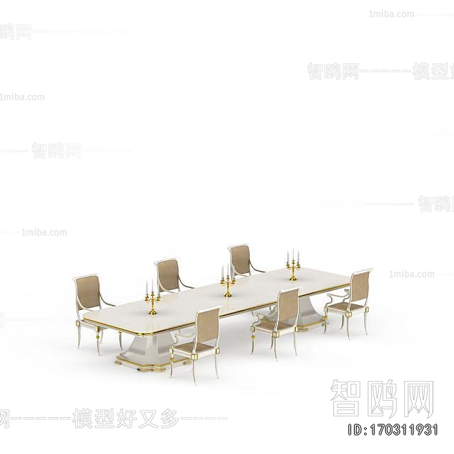 European Style Dining Table And Chairs