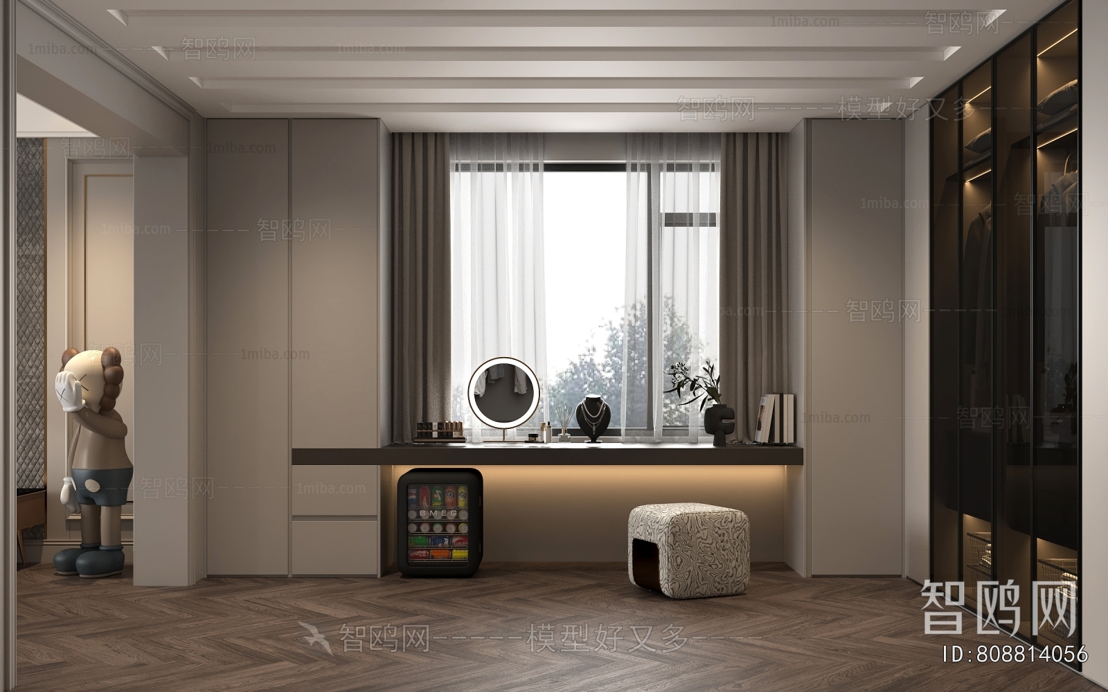 Modern Clothes Storage Area