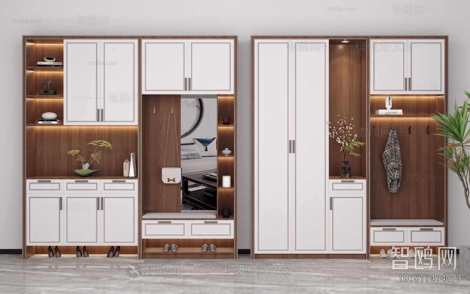 New Chinese Style Shoe Cabinet