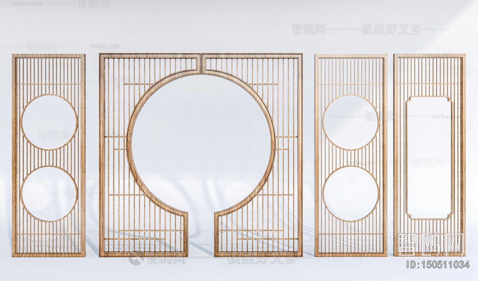 New Chinese Style Wooden Screen Partition