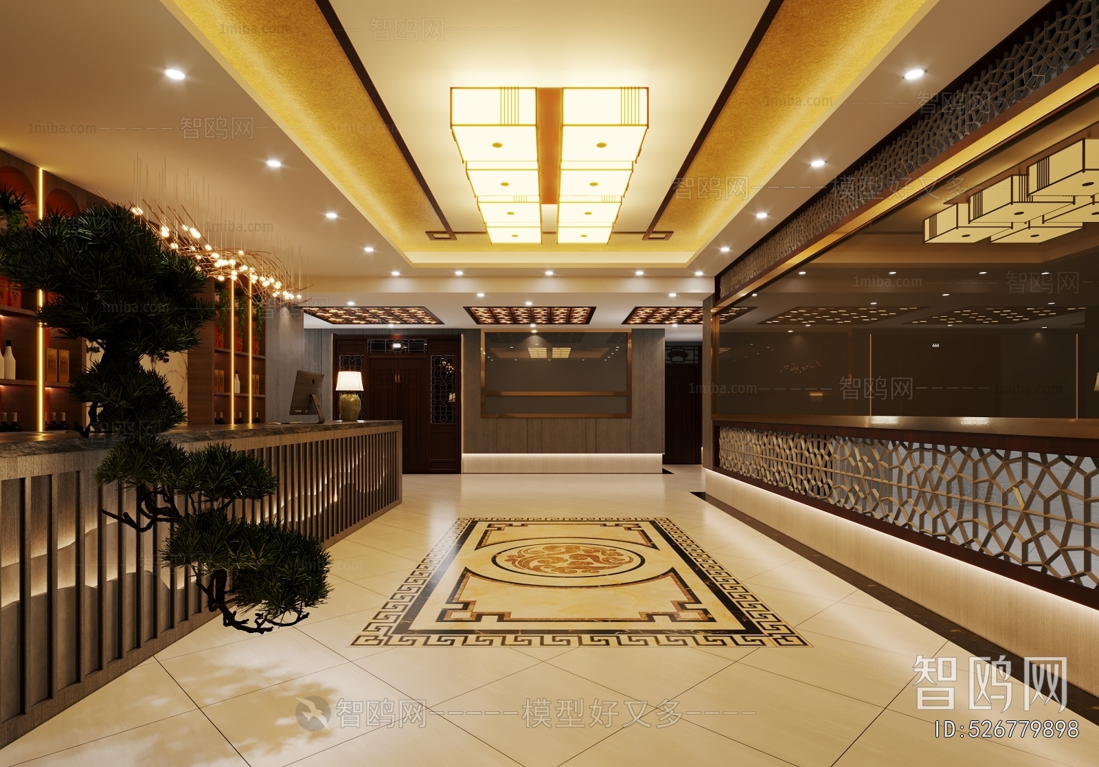 New Chinese Style Lobby Hall