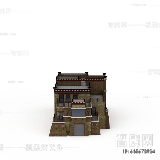 New Chinese Style Building Appearance