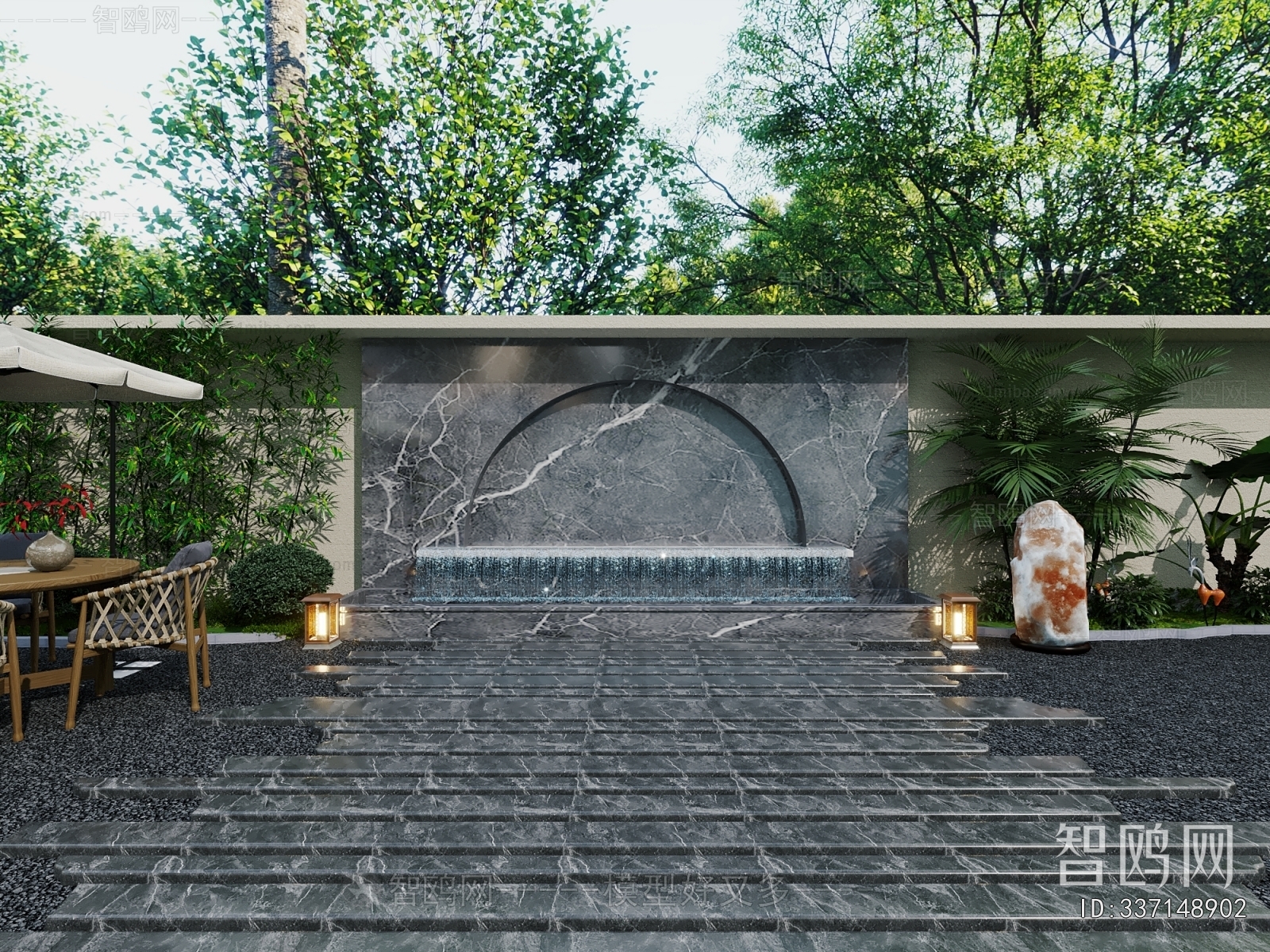 New Chinese Style Courtyard/landscape