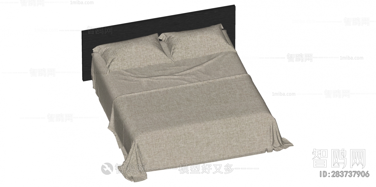 Wabi-sabi Style Double Bed