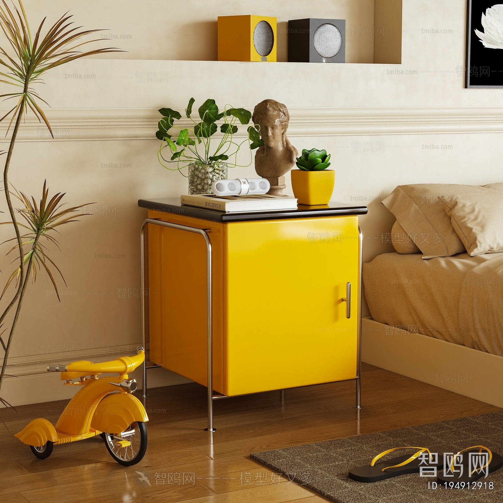 Modern Bedside Cupboard