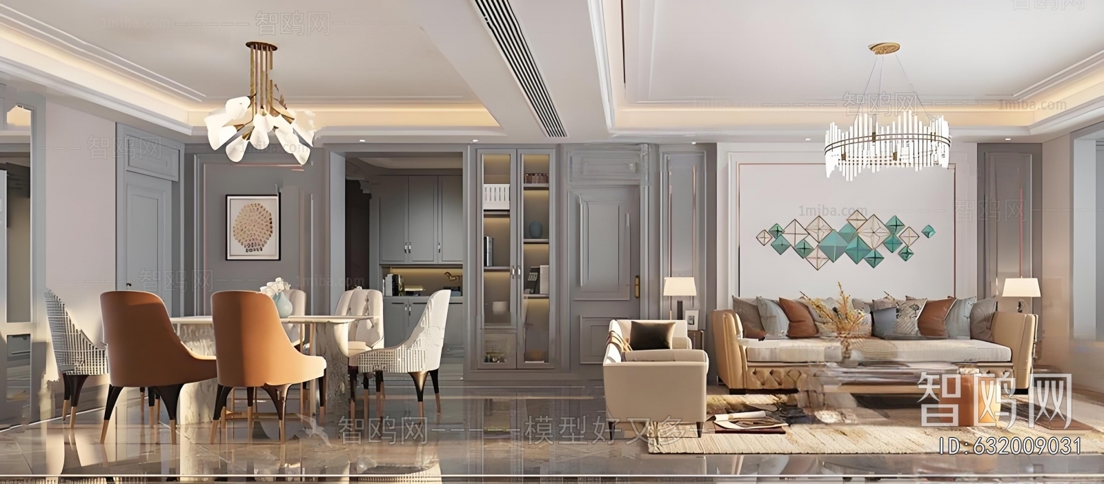 American Style A Living Room