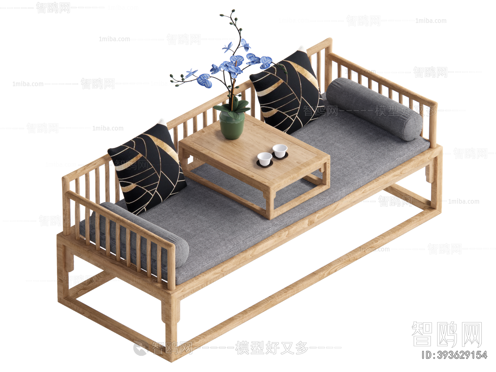 New Chinese Style Arhat Bed