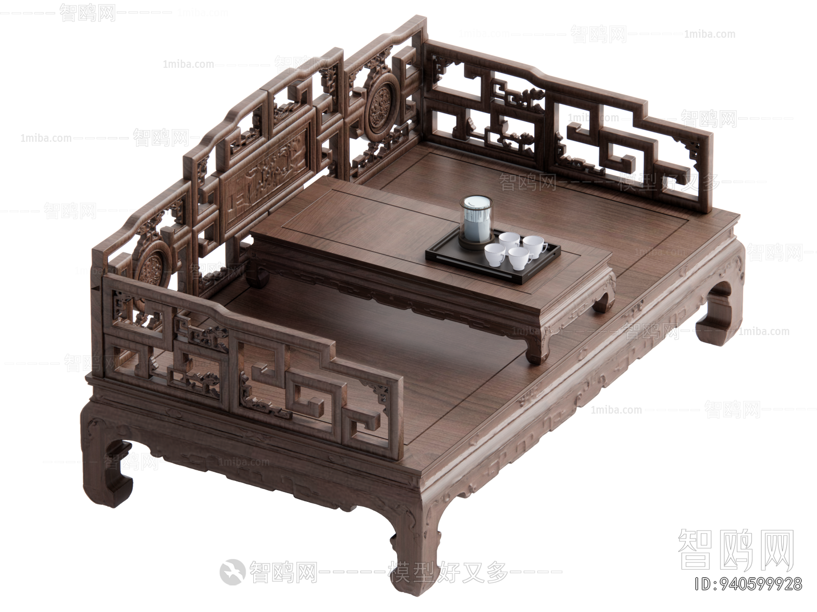 Chinese Style Arhat Bed