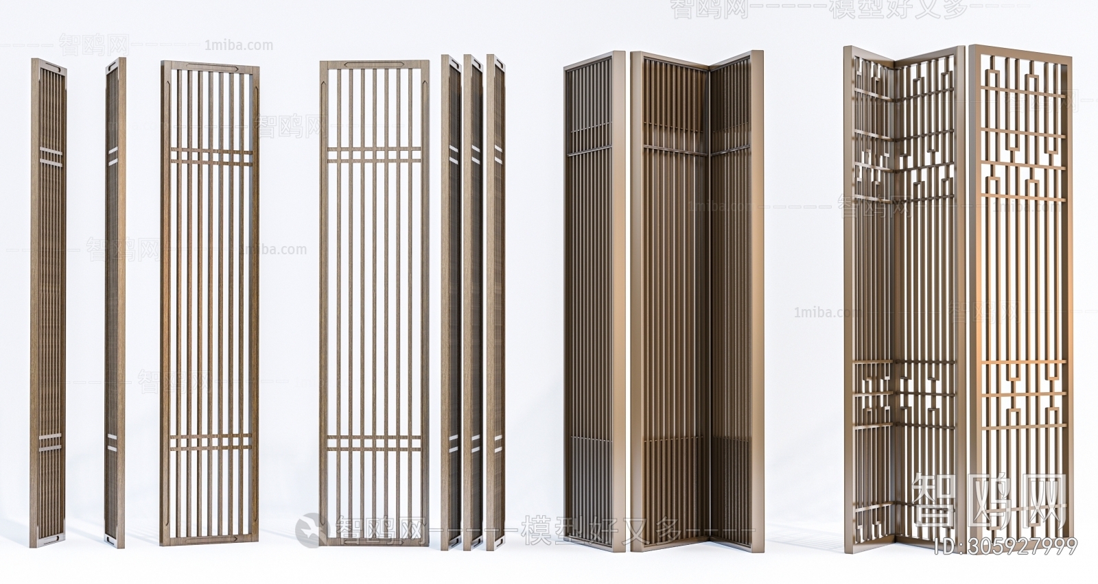 New Chinese Style Wooden Screen Partition