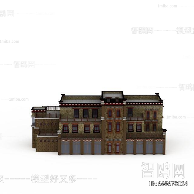 New Chinese Style Building Appearance