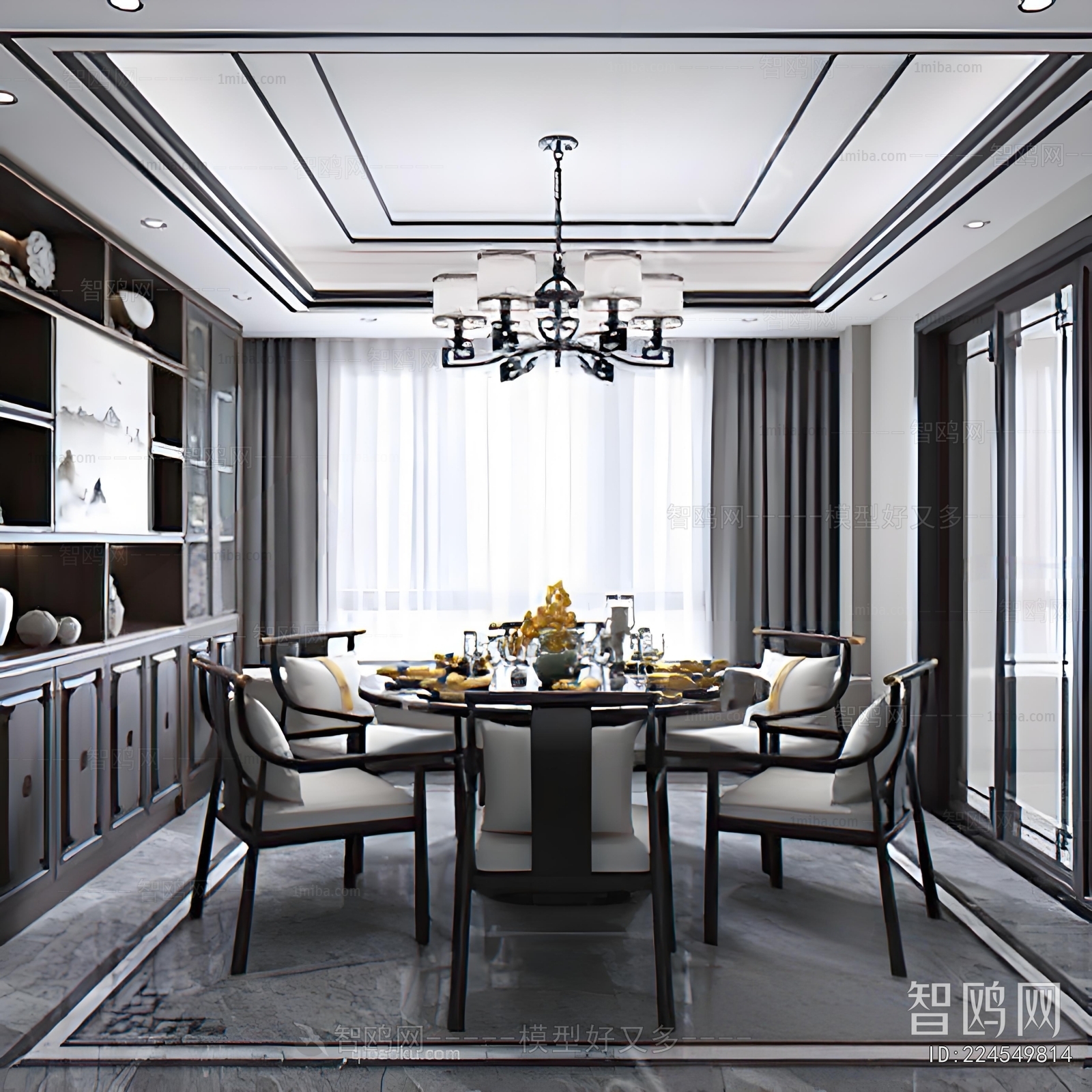 New Chinese Style Dining Room