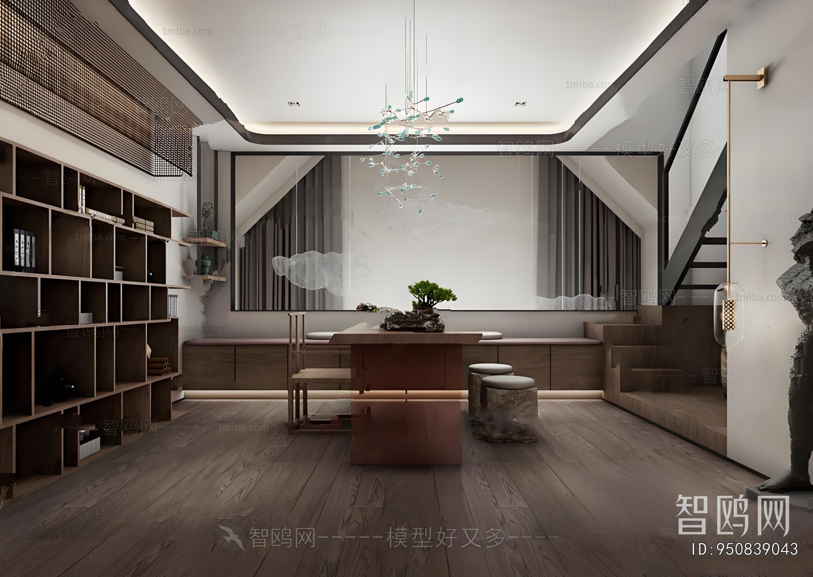 New Chinese Style Study Space