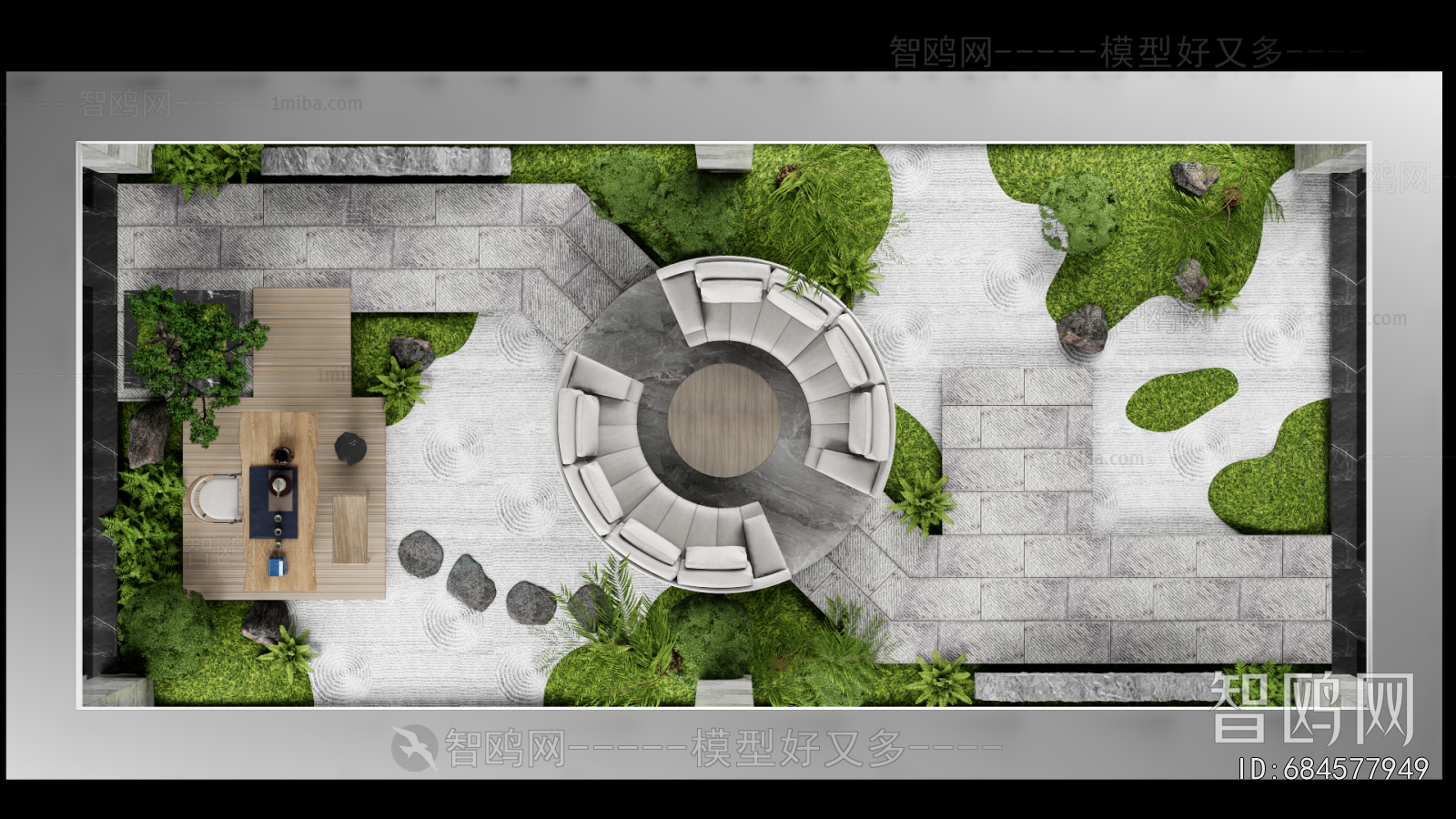 New Chinese Style Courtyard/landscape