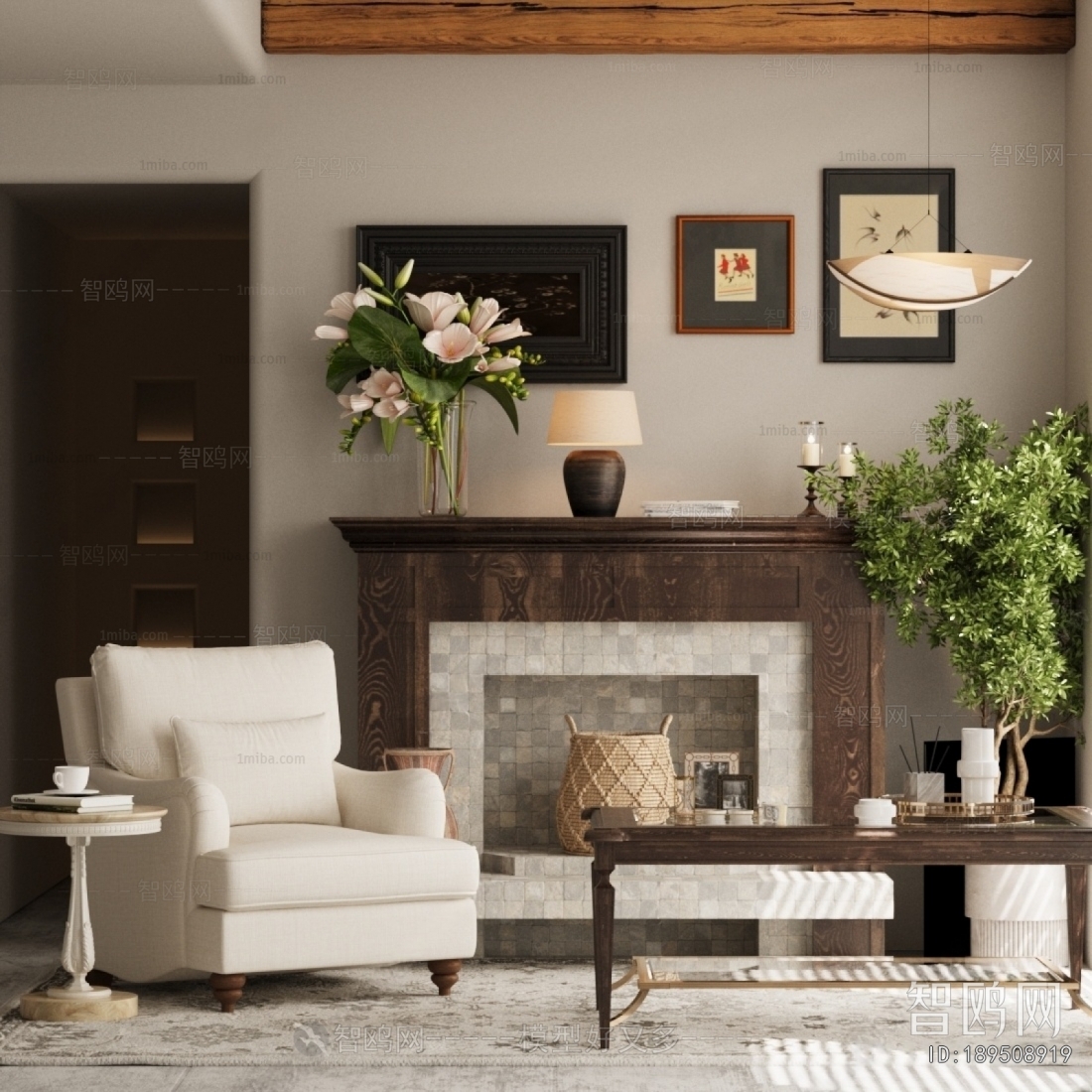 European Style Single Sofa